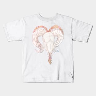 Aries Skull - Full colour Kids T-Shirt